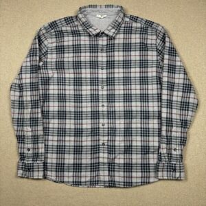 Southern Tide Long Sleeve Button Up Shirt Mens XL Blue Plaid Casual